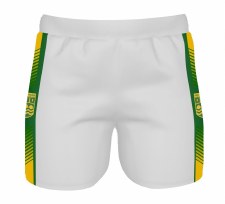 CS Ennistymon Hurling Club Training Shorts (White Green Amber) Age 13-14